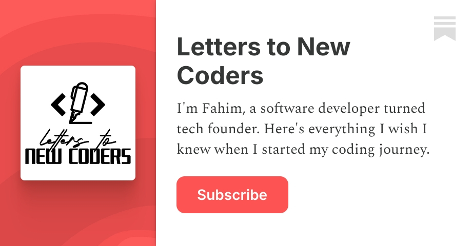 Letters to New Coders | Substack
