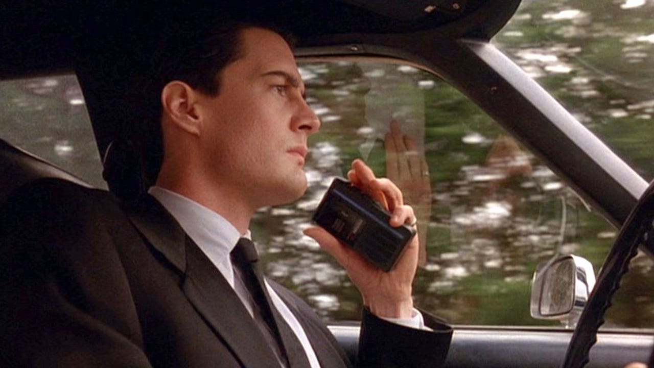 Kyle MacLachlan as FBI Special Agent Dale Cooper in Twin Peaks