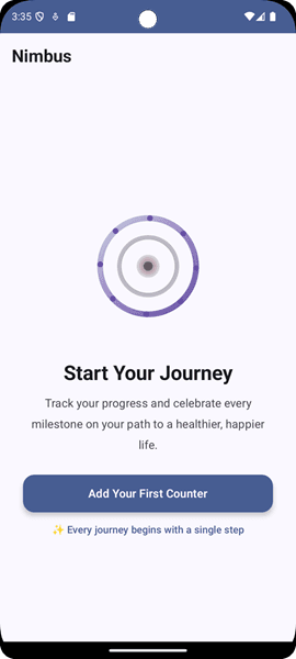 Adding your first counter in Nimbus Clean Time