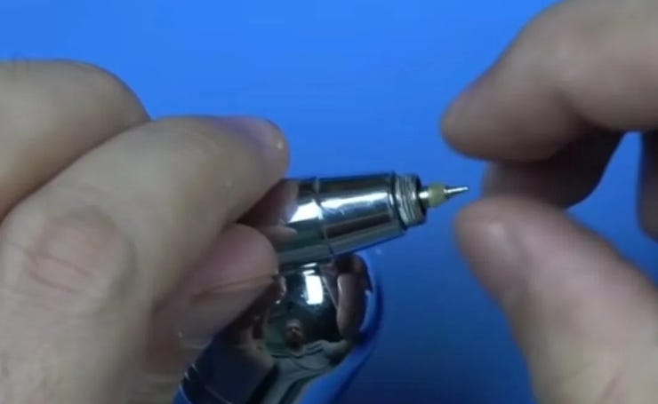 Crappy brush? Try polishing the needle.