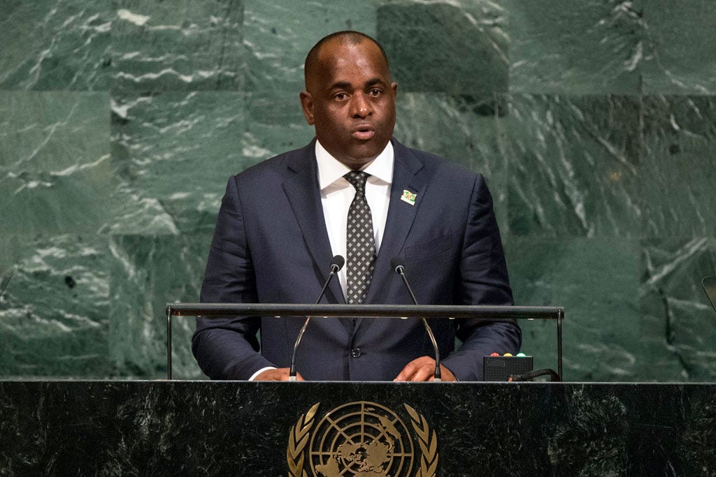 Dominica Prime Minister Roosevelt Skerrit addresses the UN General Assembly  - CARICOM