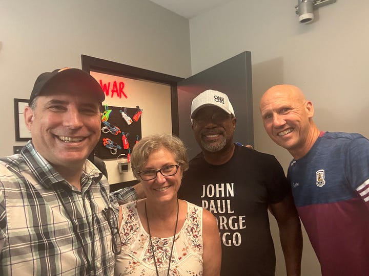 with Huey Lewis, Chris Fryar of the Zac Brown Band, Kevin Cronin of REO Speedwagon, Hootie & The Blowfish, Chris Shiflett of Foo Fighters