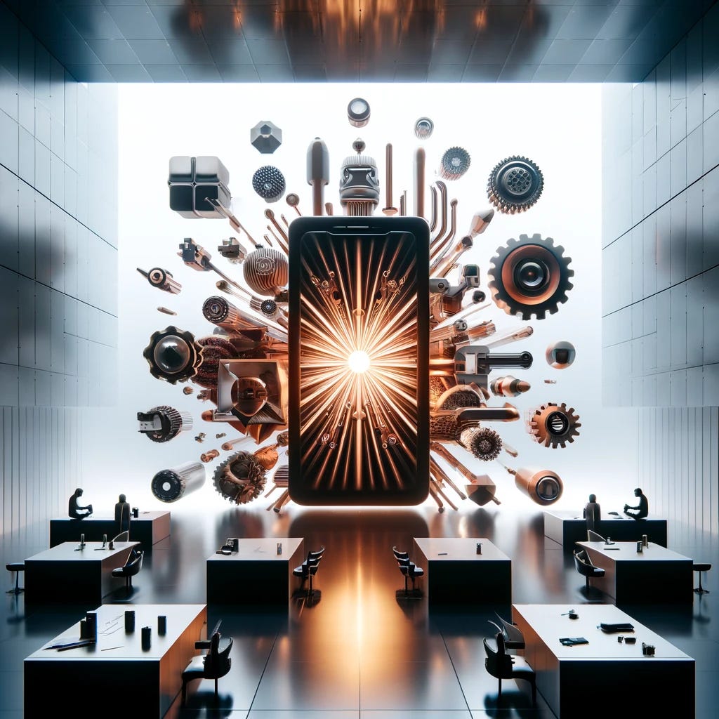 the image inspired by "Zero to One" by Peter Thiel. The illustration features a bold and futuristic scene that symbolizes innovation and the creation of new technologies, representing the book’s theme of moving from zero to one—creating something entirely new in a sleek and forward-thinking environment.