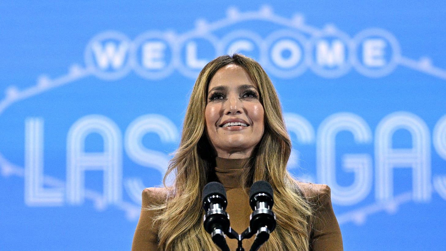 Jennifer Lopez wipes away tears as she talks about love at Kamala Harris  rally | HELLO!