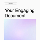 Design the front cover of your paged HTML document