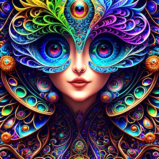 Psychedelic Reverie A Fractal Dreamscape
