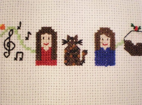 Cross Stitch Sian Lixie and Cat Cross Stitch Sian Lixie and Cat