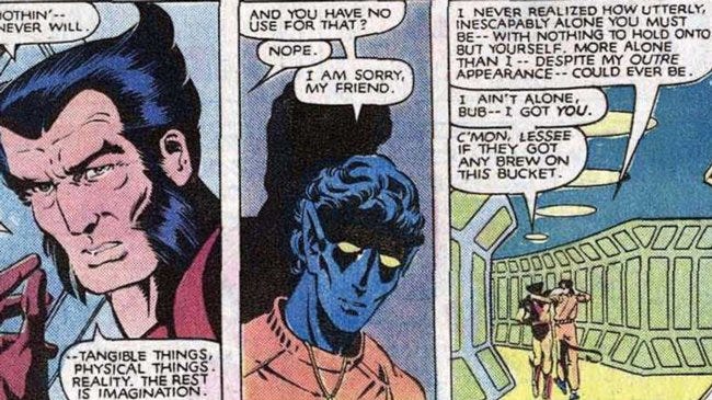 The Claremont Run on Twitter: "Kurt aspires to traditional masculinity  (hence Errol Flynn) and thus his apprenticeship to Wolverine helps to  define Logan's hypermasculinity. Wolverine aspires to mental and spiritual  peace, or