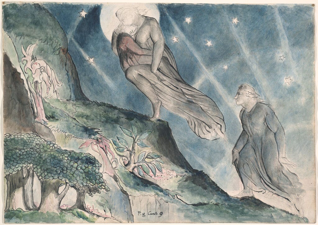 Lucia Carrying Dante in his Sleep (from Dante's "Divine Comedy") | Harvard  Art Museums