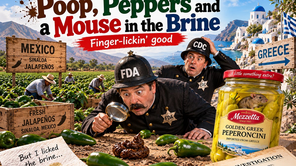 Poop, Peppers and a Mouse in the Brine