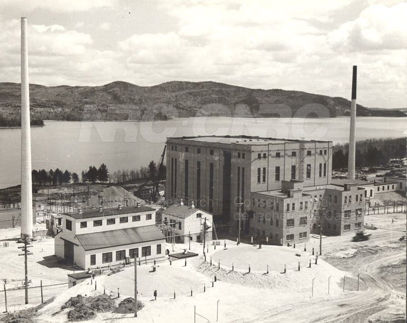 NRX Pile Building and ZEEP Building- Cooling Tanks 1945 NRX Pile Building and ZEEP Building- Cooling Tanks 1945