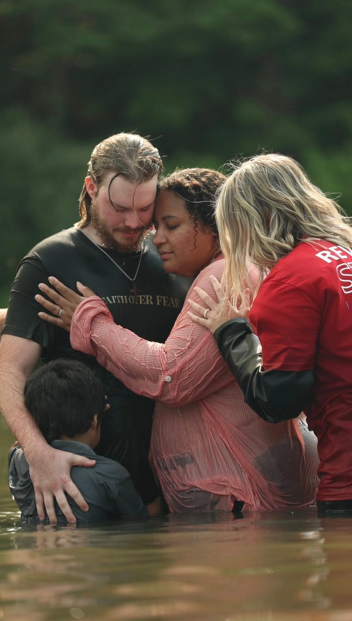 May be an image of 2 people and body of water