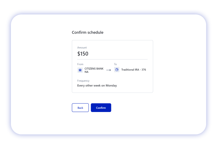 Set up recurring transfers – M1 Finance | Help Center