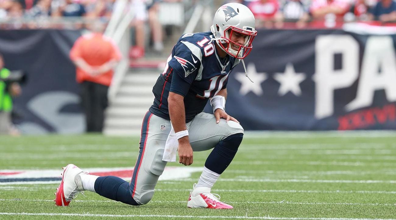 Patriots lose Jimmy Garoppolo, now left with Jacoby Brissett 2016 images Patriots lose Jimmy Garoppolo, now left with Jacoby Brissett 2016 images