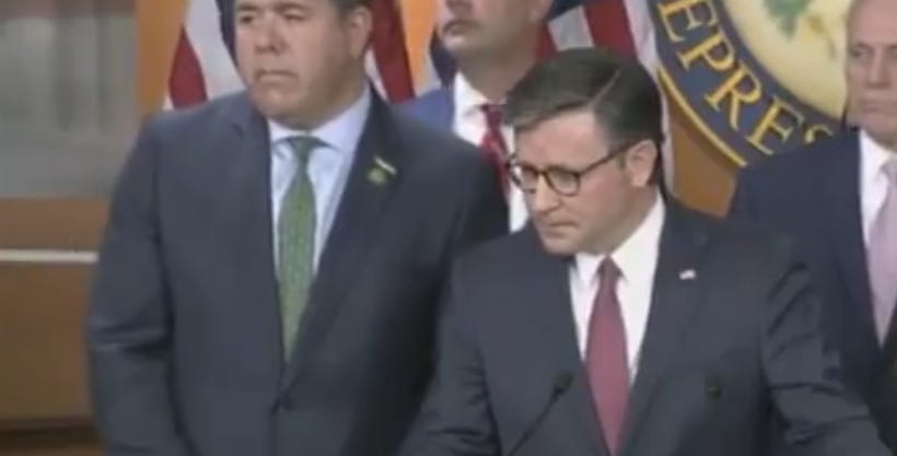Mike Johnson Claims House Republican Accused Of Beating His Girlfriend Is Not A Serious Matter