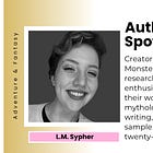 Spotlight: Adventure & Fantasy Writer L.M Sypher
