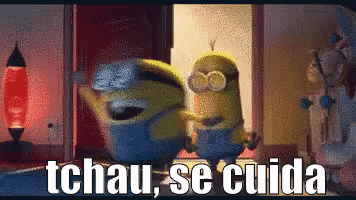 Tchau Se Cuida GIF - Minion Bye Takecare - Discover & Share GIFs