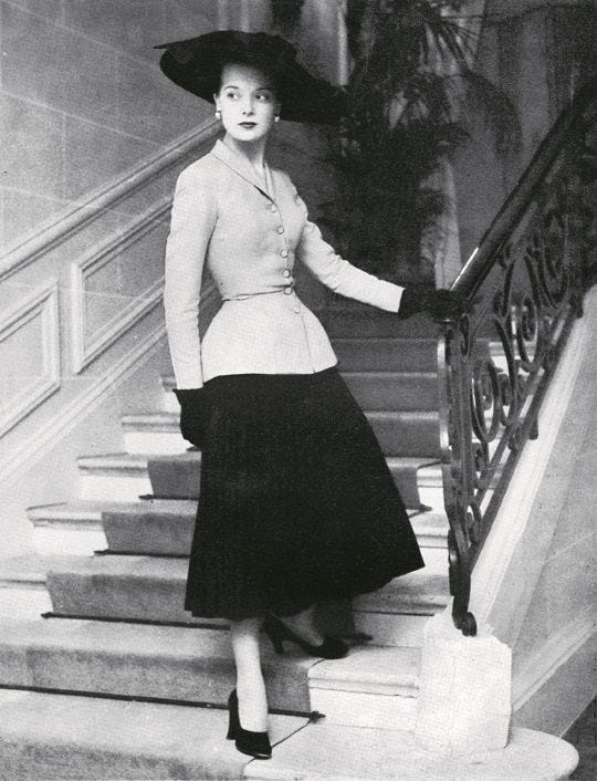 Everything You Need to Know About Christian Dior's New Look Silhouette |  Vogue