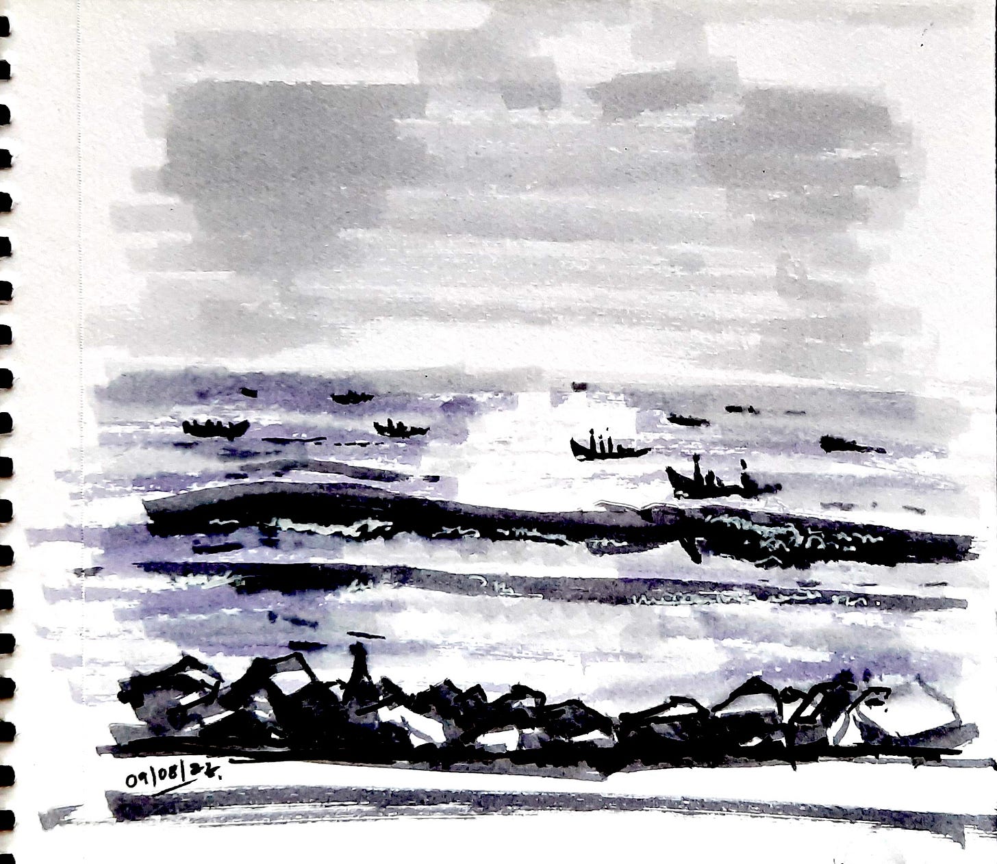 Fishing Boats in the Arabian Sea