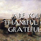 Are You Thankful or Grateful?