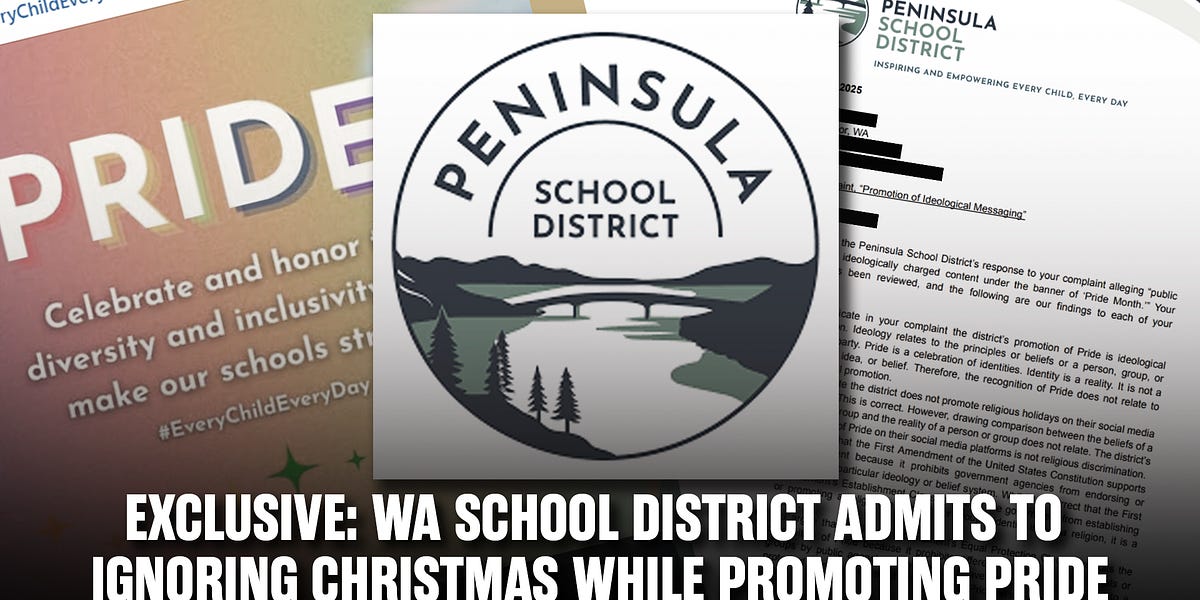 EXCLUSIVE: WA School District ADMITS to Ignoring Christmas While Promoting Pride