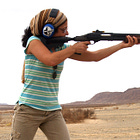 Shooting at Drones with Rifles and Shotguns