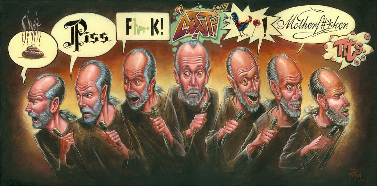 JAFO's NEWS - the FUN in FunKo: Re-Blog : George Carlin's 7 Dirty Words