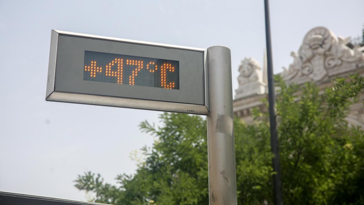 Los termómetros de Sevilla y Córdoba, con aviso rojo, podrán marcar hasta  44 grados el sábado