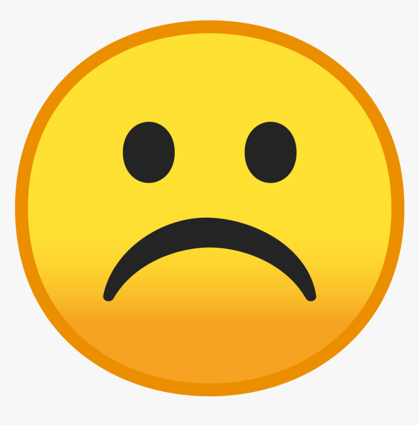 Frowning Face Icon - Frown Emoji, HD Png Download - kindpng