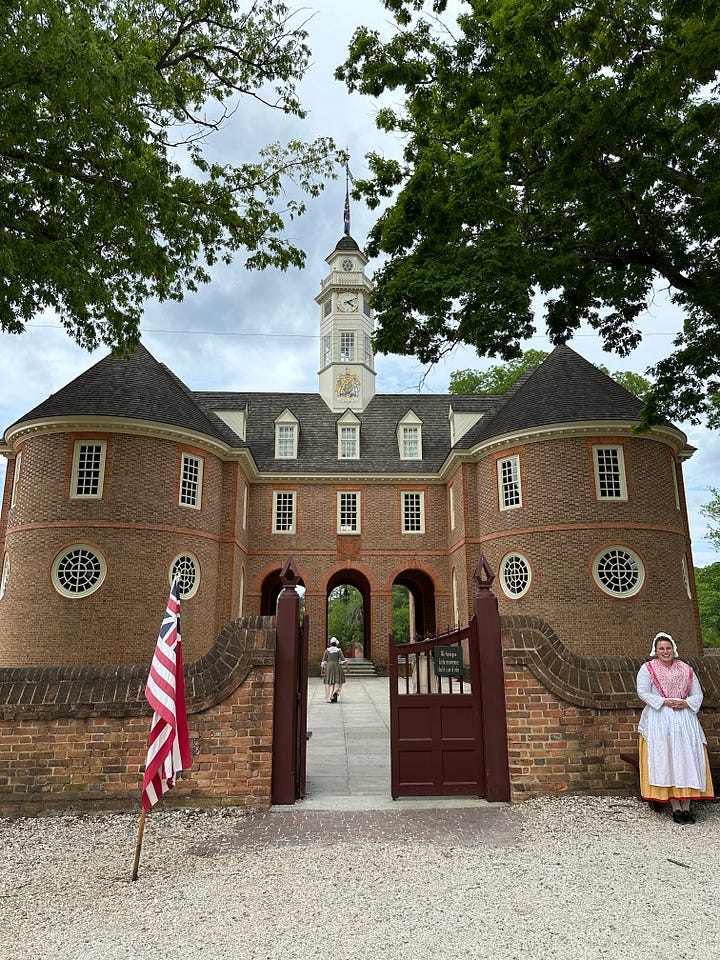 Photos of the Capitol Building in Colonial Williamsburg