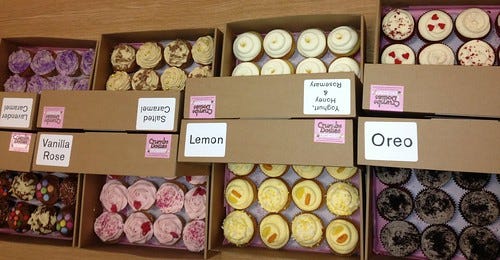 Boxed cupcakes Boxed cupcakes