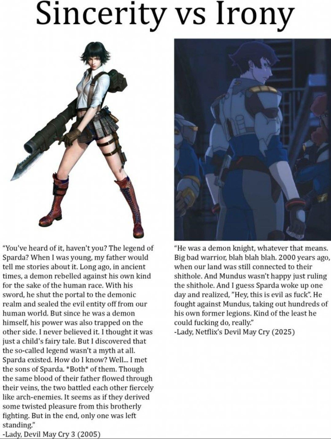 How Netflix writing disrespect Devil may cry : r/GGdiscussion
