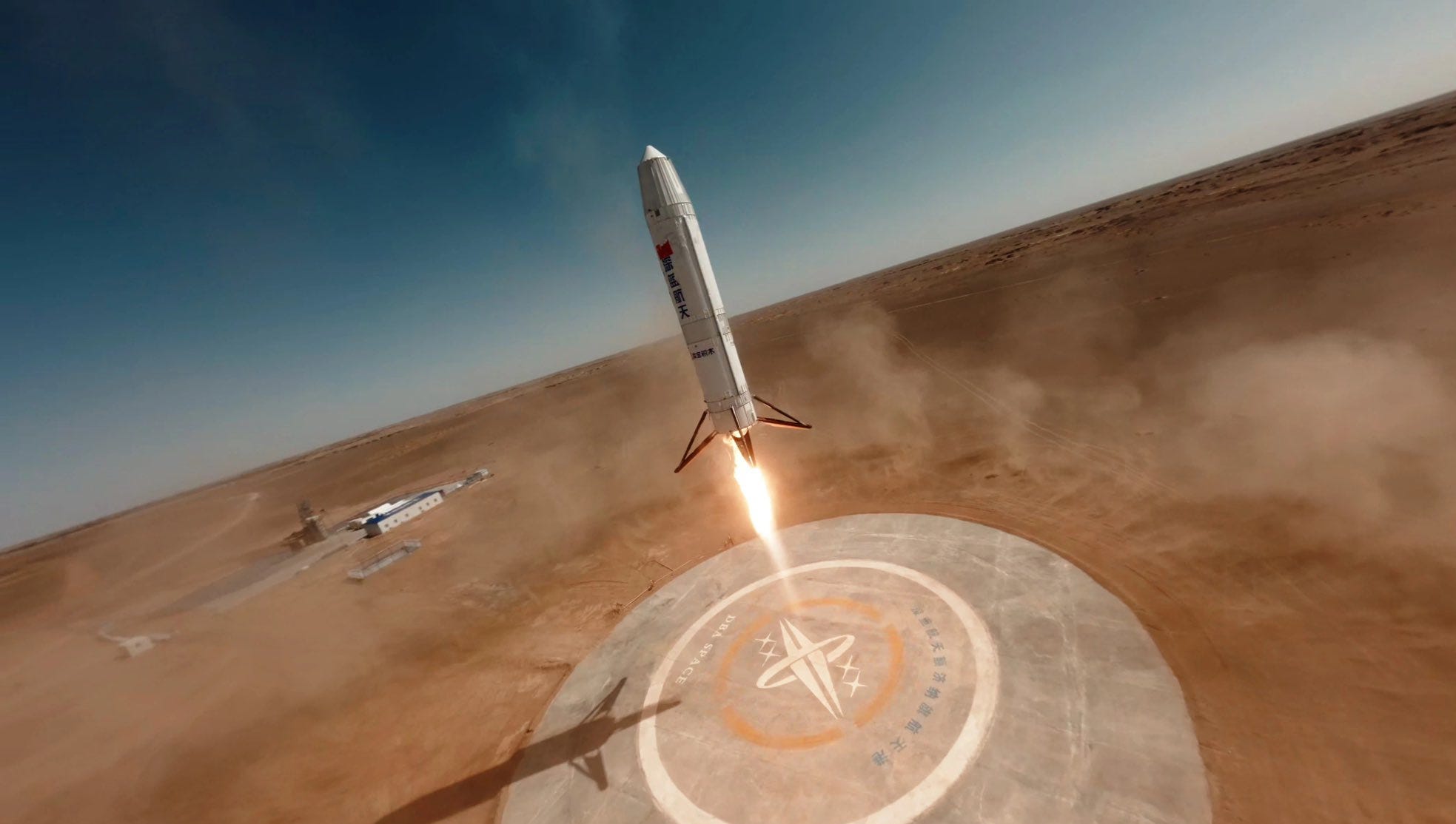 Deep Blue Aerospace’s Nebula-1 VTVL test vehicle during its September test flight.
