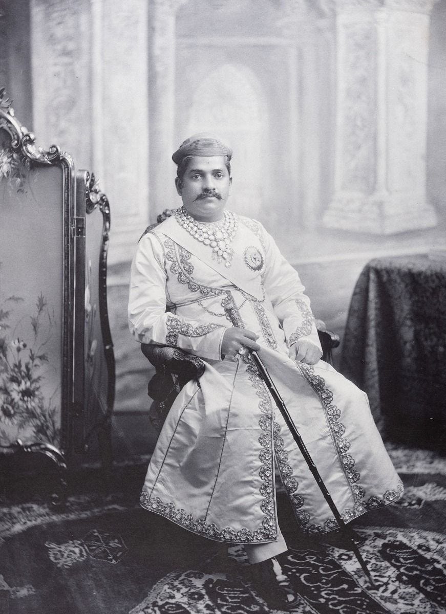 His Highness The Maharaja Gaekwar of Baroda, G.C.S.I. (from the album ‘The Coronation Durbar Delhi 1903’) His Highness The Maharaja Gaekwar of Baroda, G.C.S.I. (from the album ‘The Coronation Durbar Delhi 1903’)