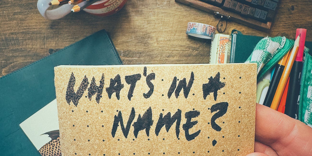 What's in a name?