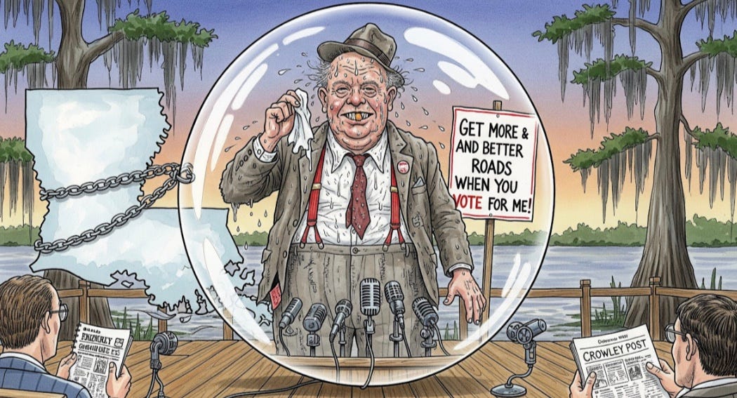 Earl Long orb spirit forever locked into the history of Louisiana.