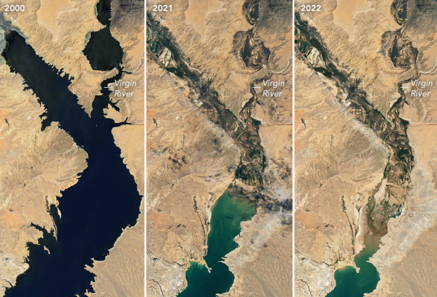 NASA photos show dramatic shrinking of Lake Mead – The Hill NASA photos show dramatic shrinking of Lake Mead – The Hill