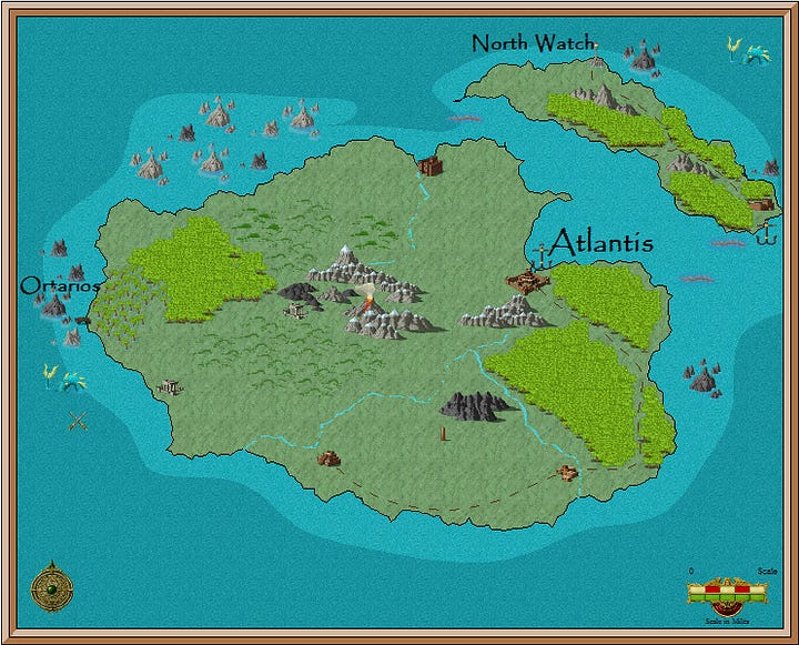 Various maps for my abortive attempt at a novel length fantasy project. Much better suited for an RPG.