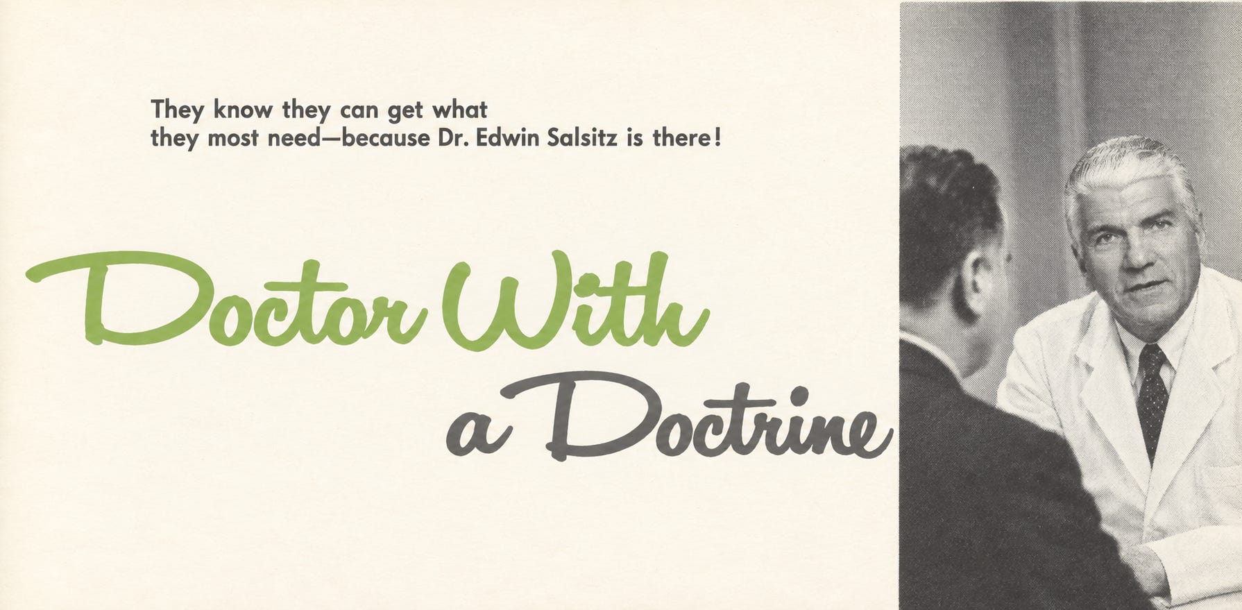 Doctor With a Doctrine; Edwin Salsitzโ Methadone Maintenance โDiseaseโ-Model