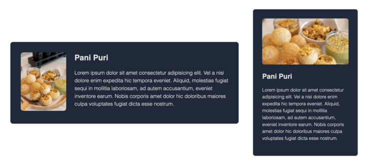 Desktop and mobile layouts