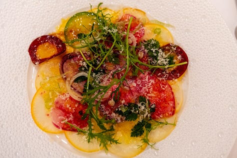 Some of his vegetarian dishes
