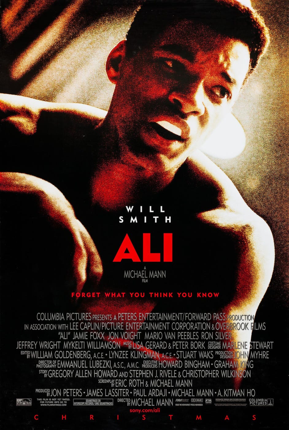 Movie poster for the 2001 film Ali