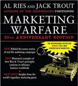 book cover Marketing Warfare book cover Marketing Warfare