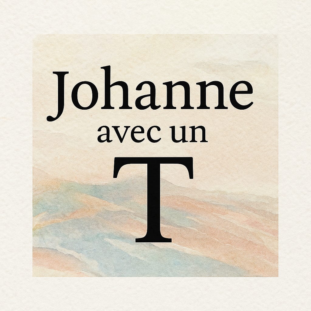 Johanne avec un T