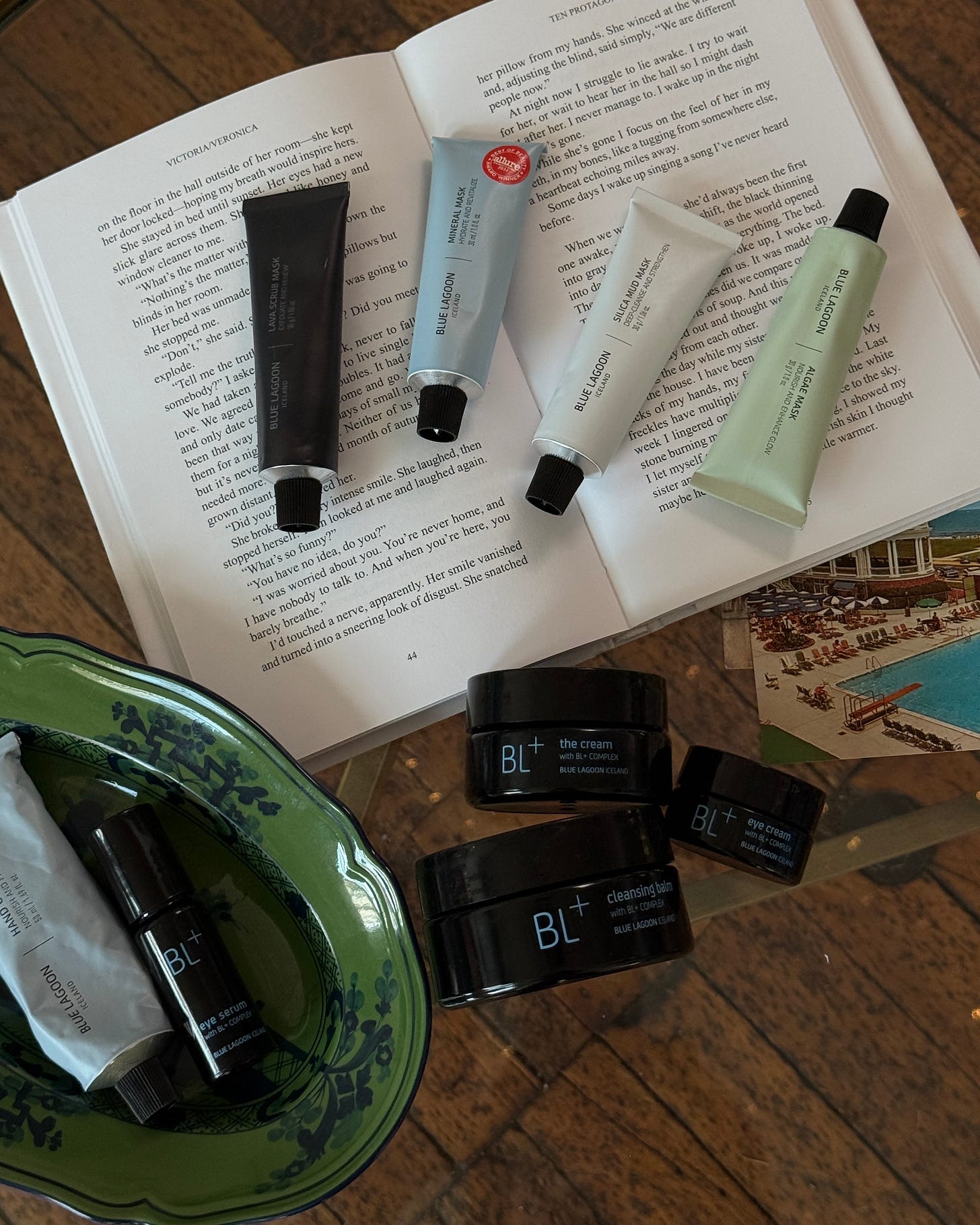 Blue Lagoon product flatlay