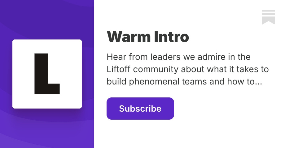Warm Intro | Eleanor Morgan | Substack