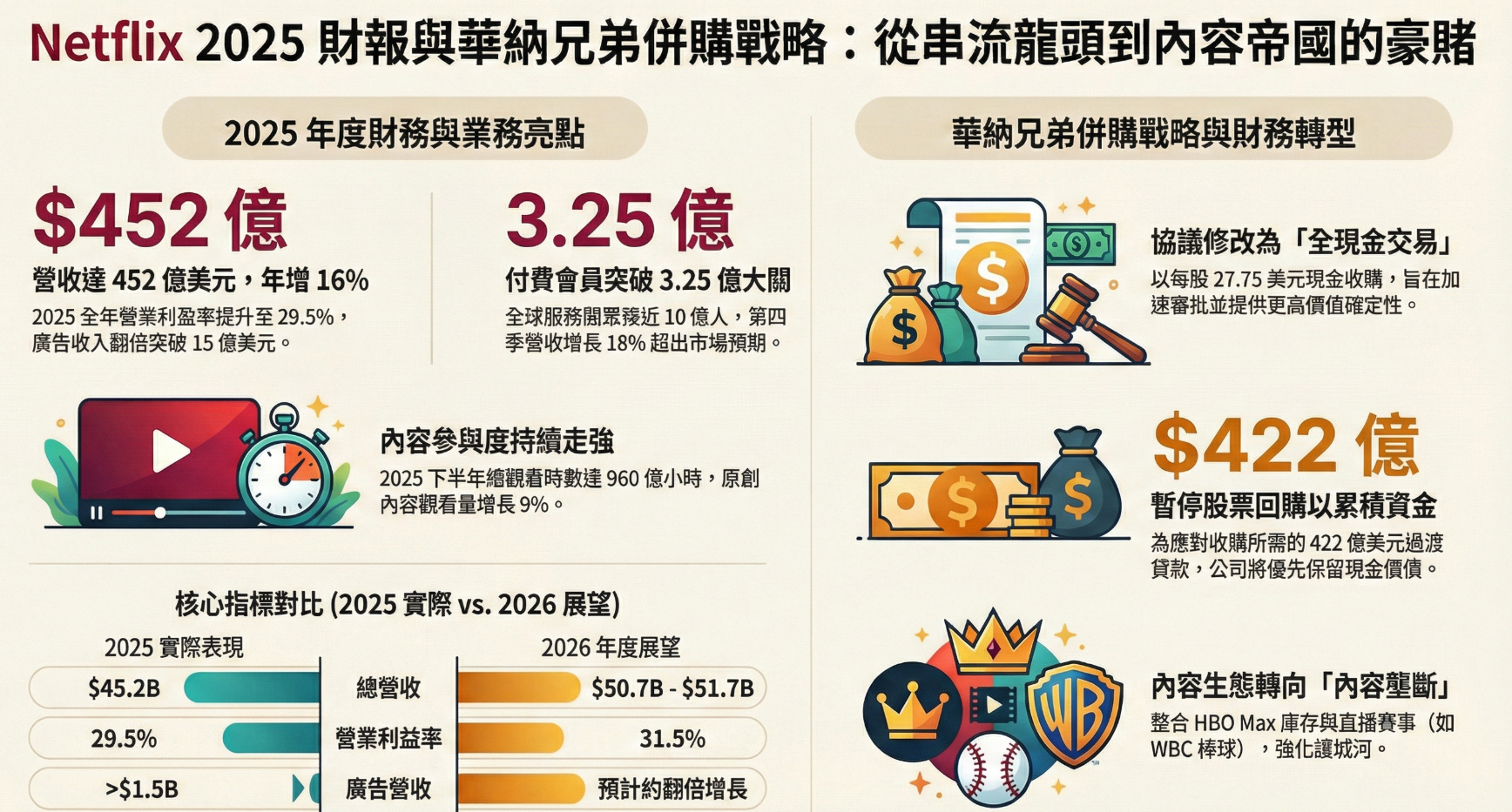 Netflix #NFLX Q4 2025 財報解析- 大叔美股筆記Uncle Stock Notes