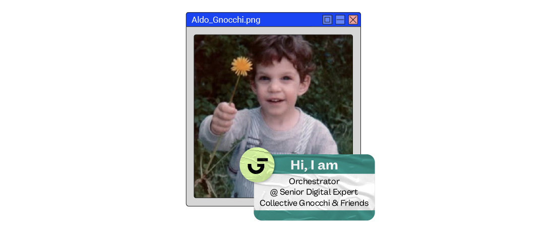 Baby photo of Aldo Gnocchi Baby photo of Aldo Gnocchi