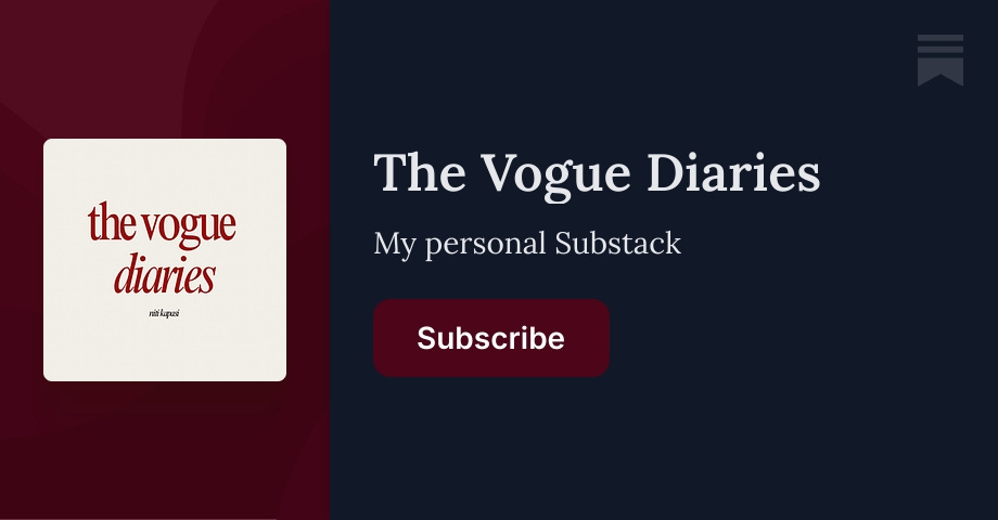 The Vogue Diaries | Substack