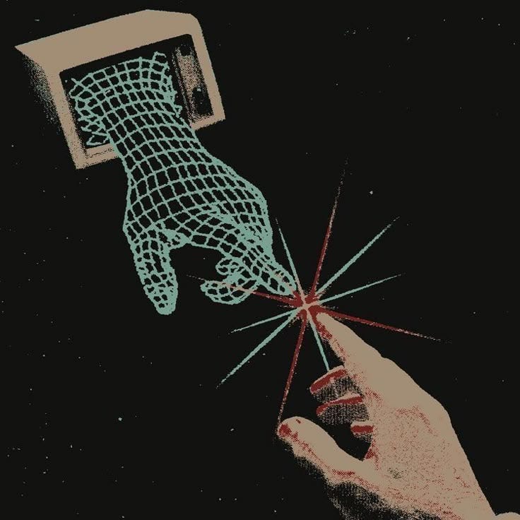 This may contain: a hand reaching for a string that is attached to a light switch on a black background